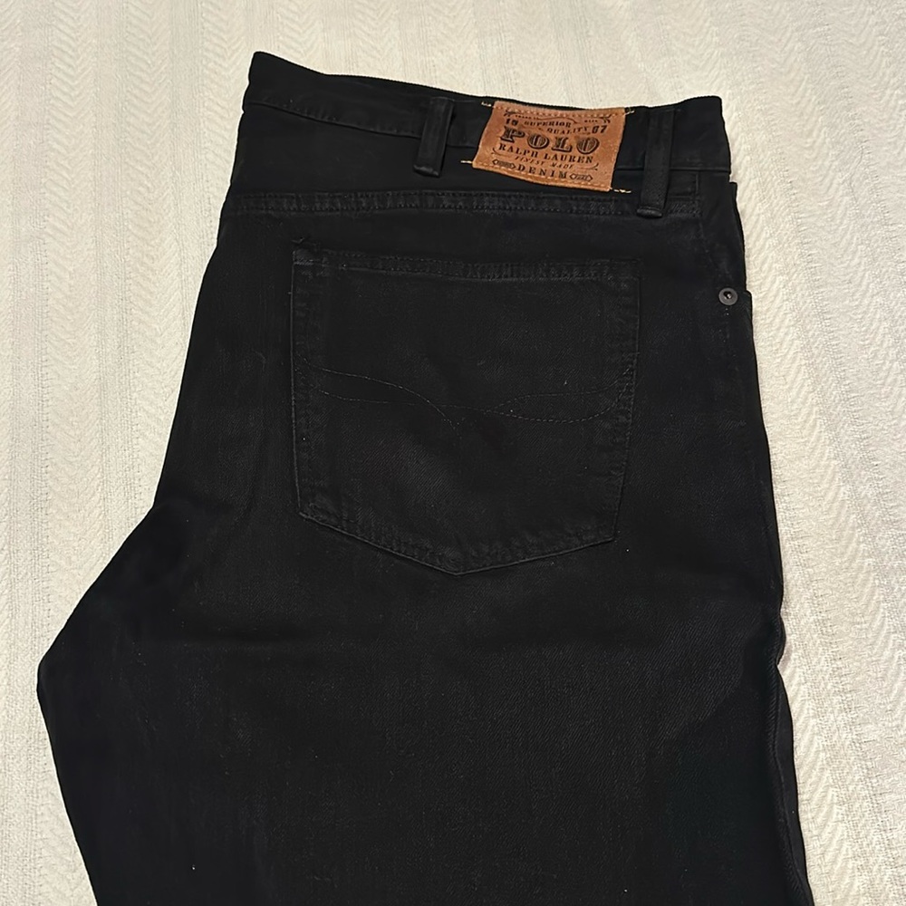 Men’s Black Ralph Lauren Relaxed Fit Jeans - Size 38 x 34